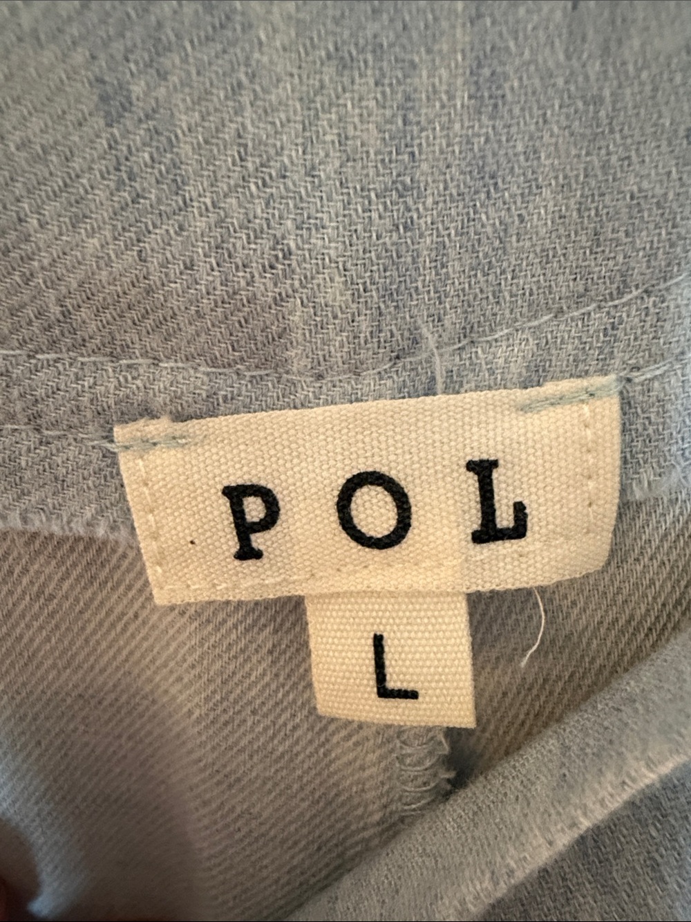 POL Boho Wide-Leg Overalls in Light Blue with Crochet Detailing - Picture 2 of 16